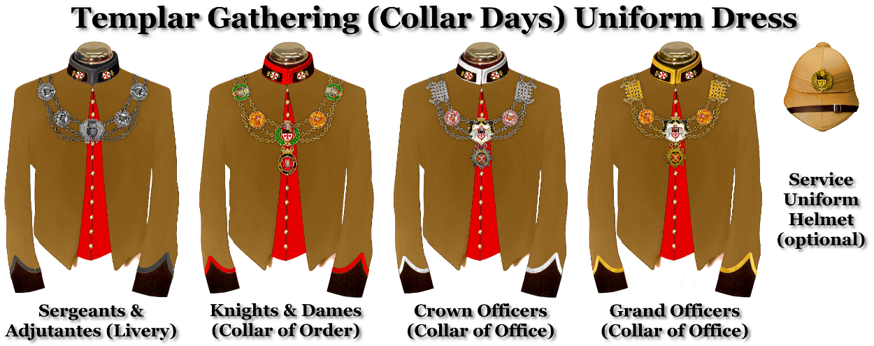 Templar Gathering Uniforms (Collar Days)