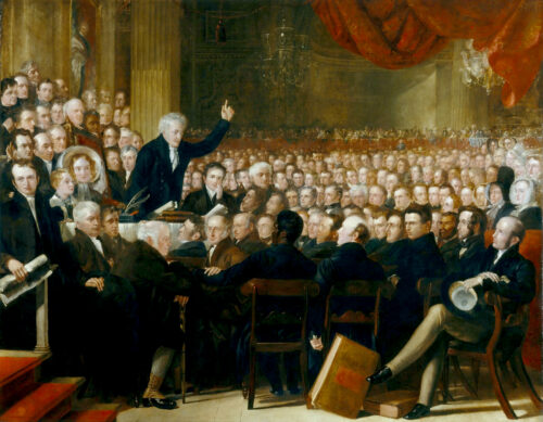 'The Anti-Slavery Society Convention' (1840 AD) by Benjamin Robert Haydon